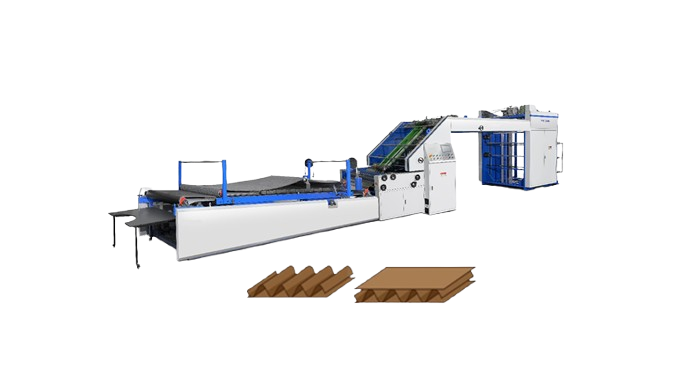 Corrugated board cutting and scoring machine